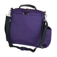 Out & About Purple Convertible Backpack Diaper Bag Crossbody Back
