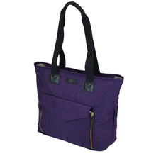 Toting & Doting Purple Tote Diaper Bag Side