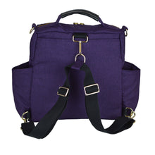 Out & About Purple Convertible Backpack Diaper Bag Backpack Back